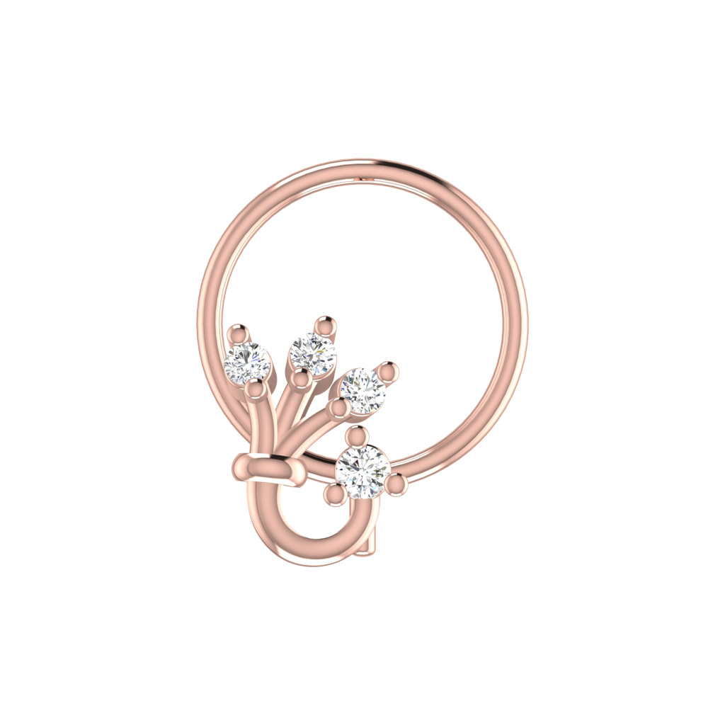Avsar 9K Bis Hallmarked | Nosepin For Women/Girls |  Avno302 : AVNO302PC