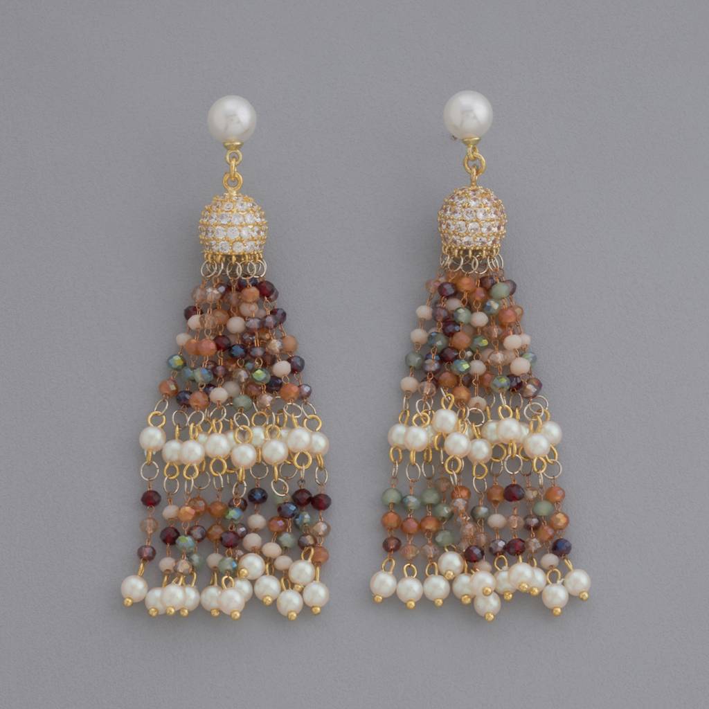 Multi Gold - Plated Casual Wear Trendy Earring - 468863 : 468863