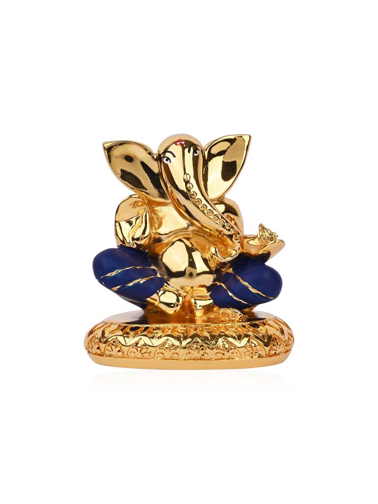 Lord Ganesha 24K Gold Plated Idol : IVGFT501