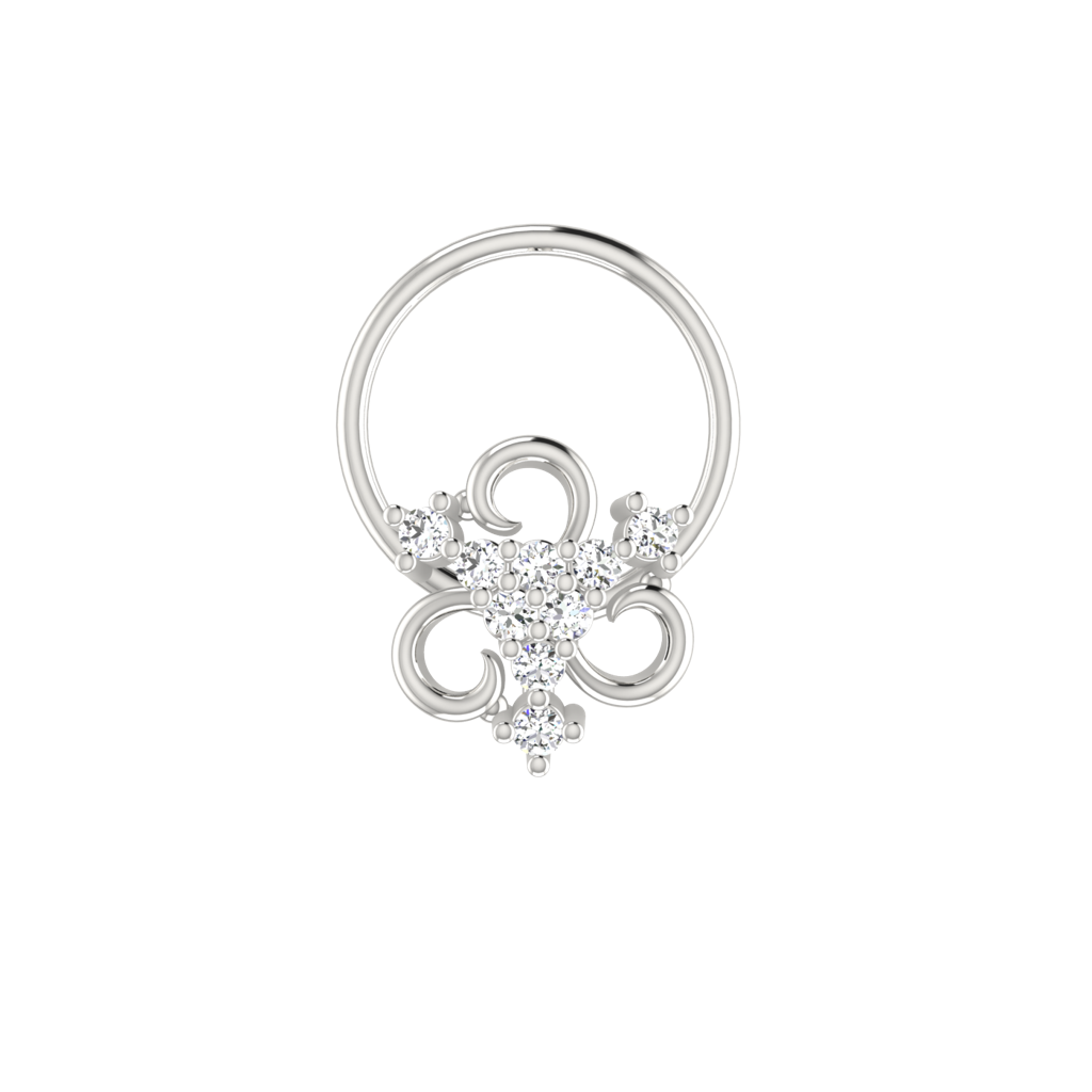 Avsar 9K Bis Hallmarked | Nosepin For Women/Girls |  Avno156 : AVNO156WC