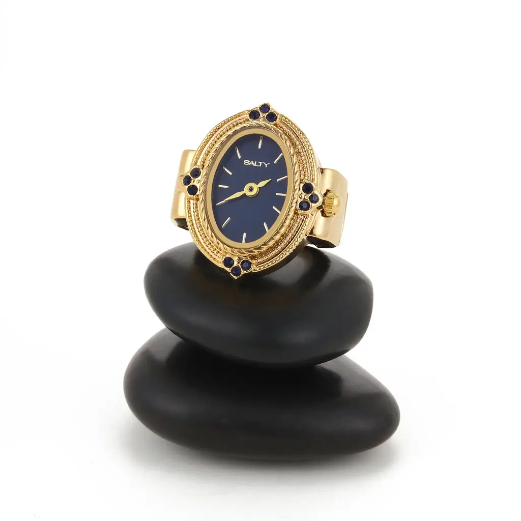 Royale Rope Style Watch Ring - For Women : WTR-S-0043-G-BU