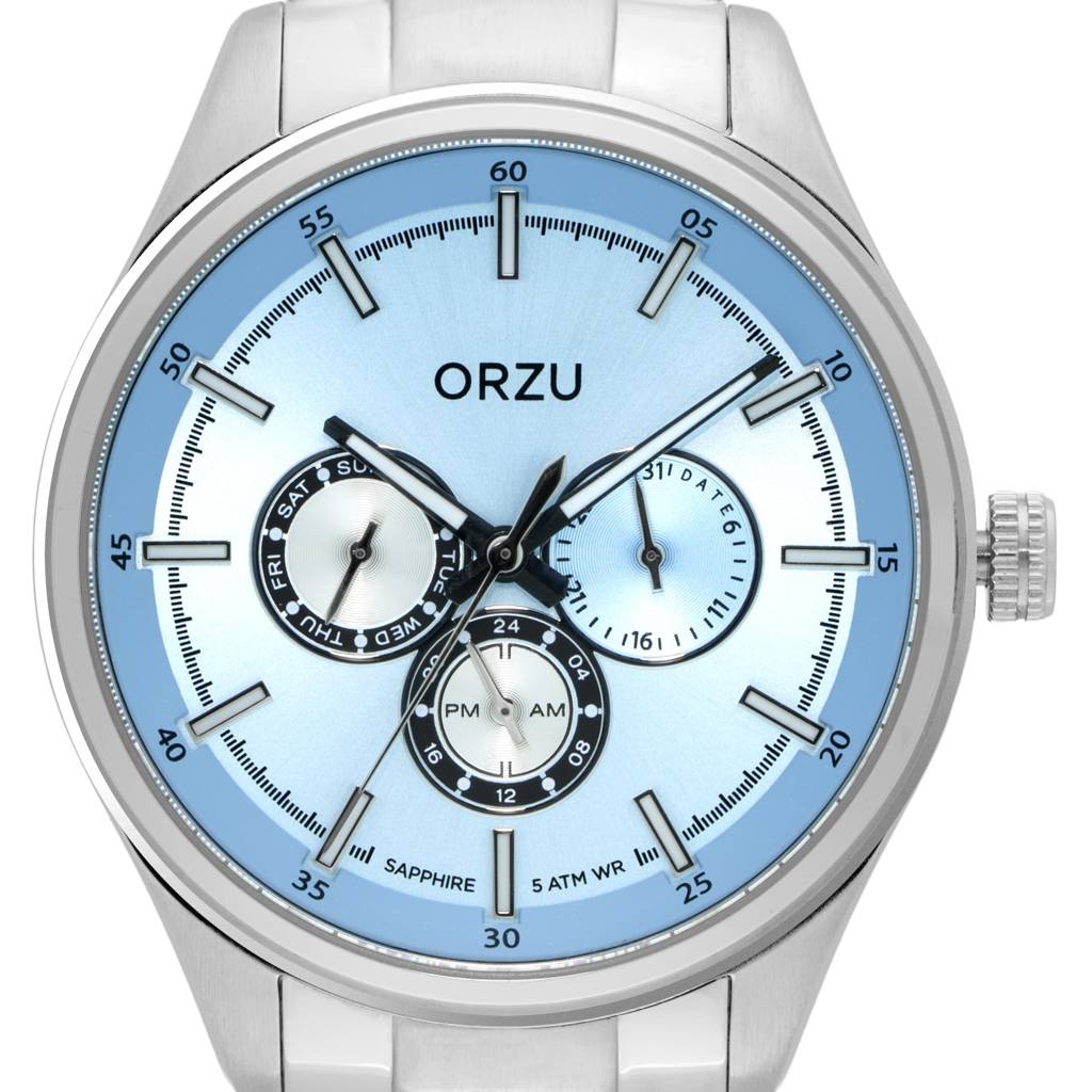Multifunction Dial Men'S Watch - Mm40051 | Stainless Steel Case & Solid Band | Sapphire Glass | Band Watch For Men : MM40051