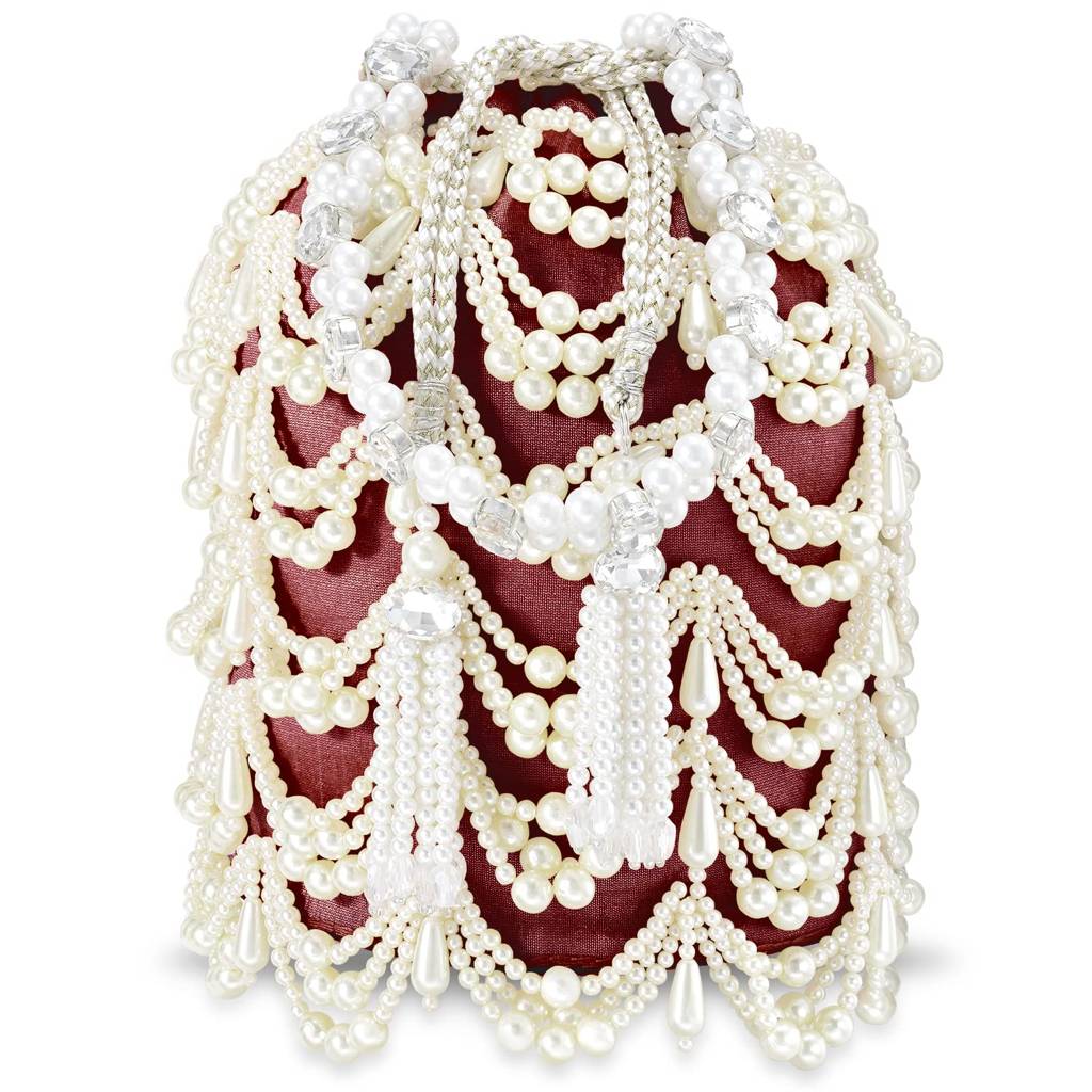 Potli Bags For Women Evening Bag Clutch Ethnic Bride Purse With Drawstring(P45M) : P45M
