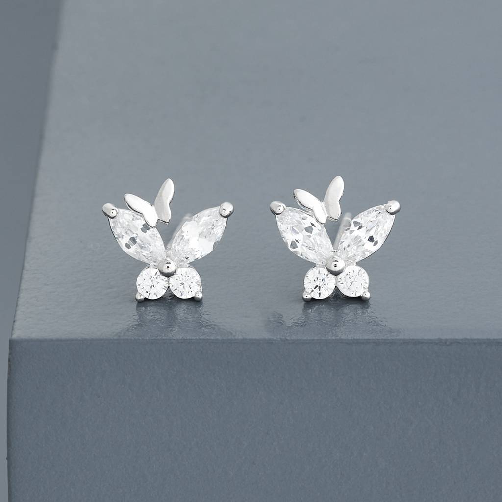 Office Wear Silver Earring - 465567 : 465568