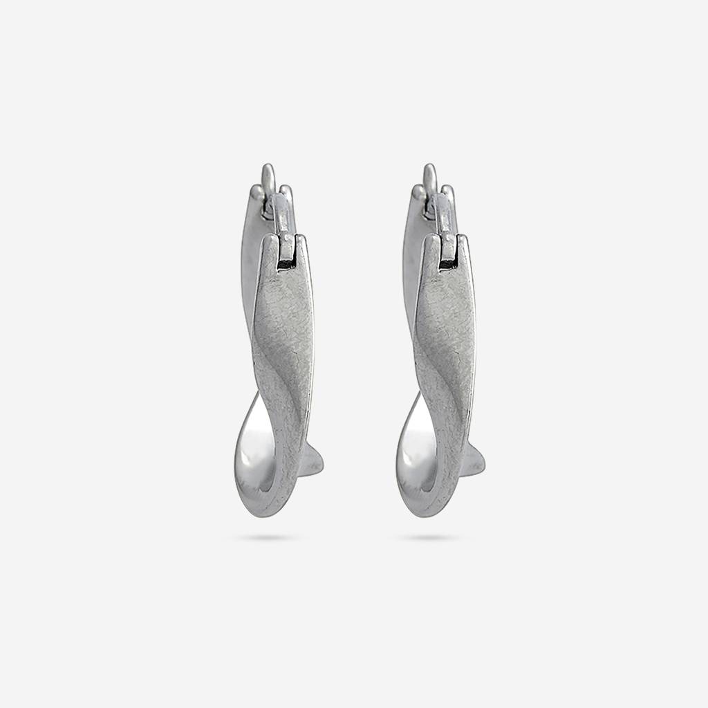 Rhodium - Plated Casual Wear Trendy Earring - 446231 : 446231