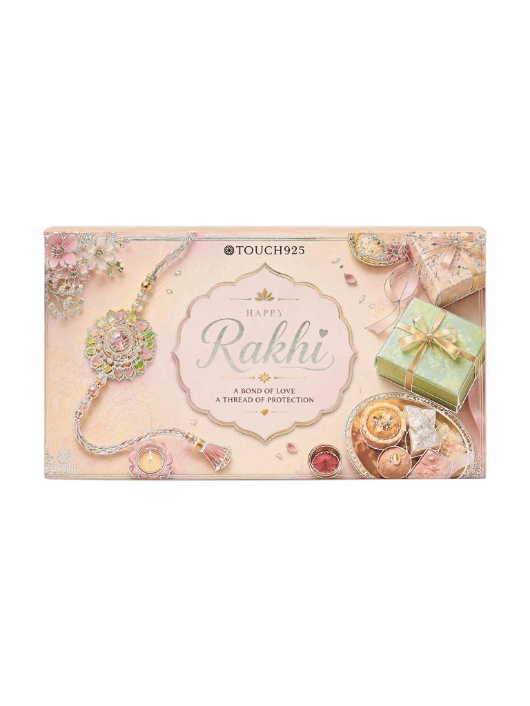 All-In-One Silver Rakhi Ritual Gift Pack : BCRA506