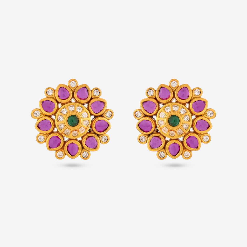 Plated Casual Wear Temple Earring - 467815 : 467814