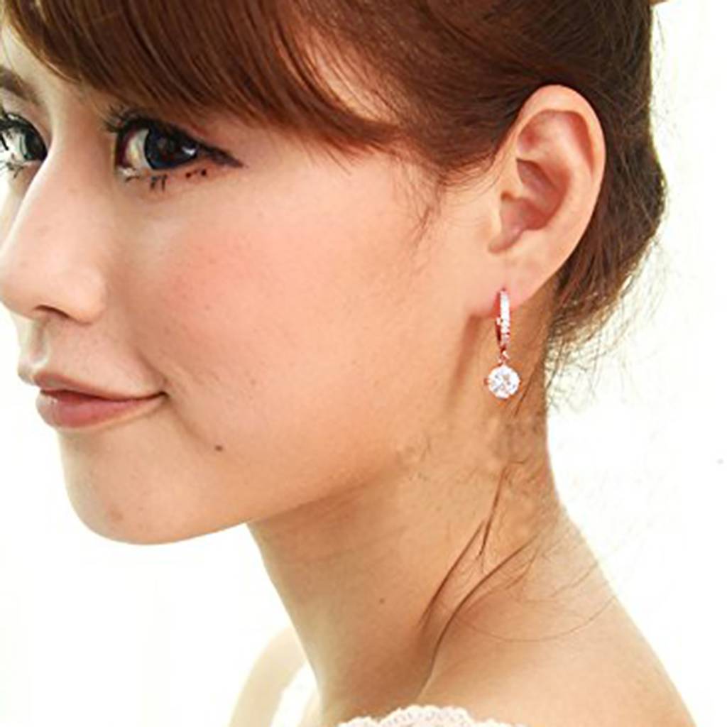 Crystal Studded Fancy Hoop Earrings Fashion Jewellery For Women & Girls : PX9E18C