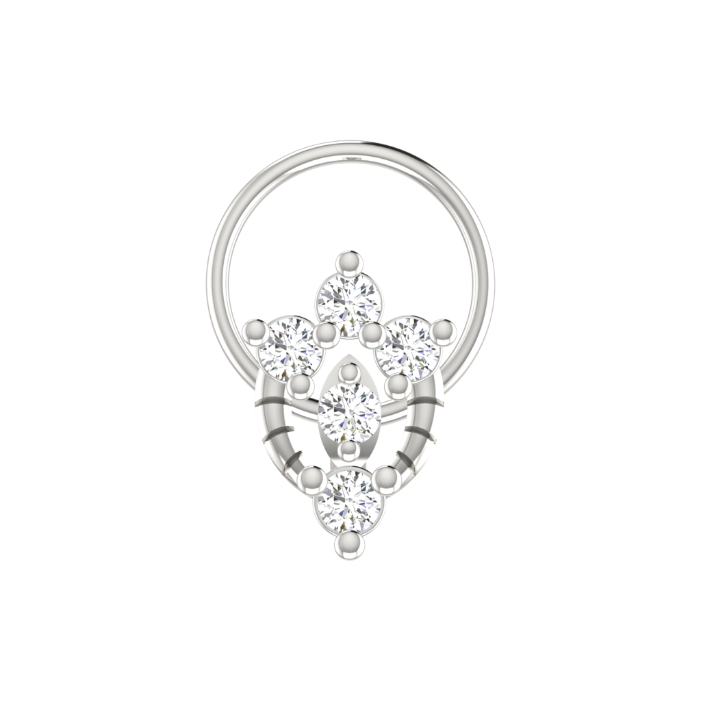 Avsar 9K Bis Hallmarked | Nosepin For Women/Girls |  Avno266 : AVNO266WC