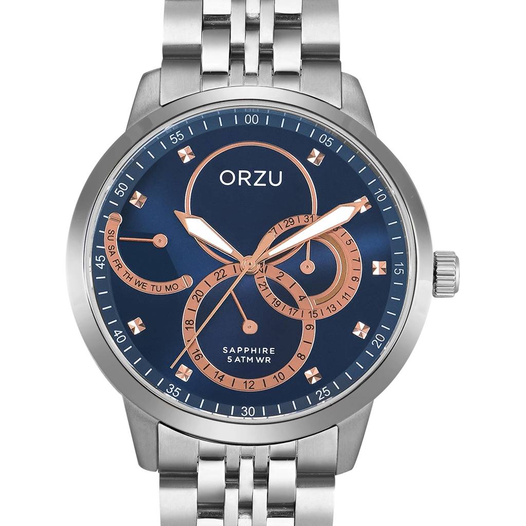 Multifunction Dial Men'S Watch - Mm40041 | Stainless Steel Case & Solid Band | Sapphire Glass | Band Watch For Men : MM40041