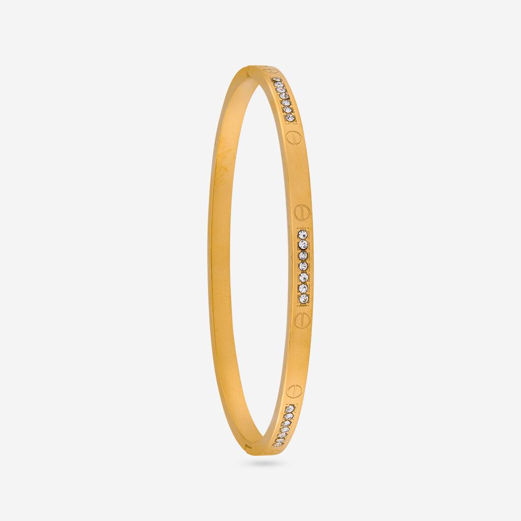 White - Plated Casual Wear Trendy Kada - 471604 : 471604