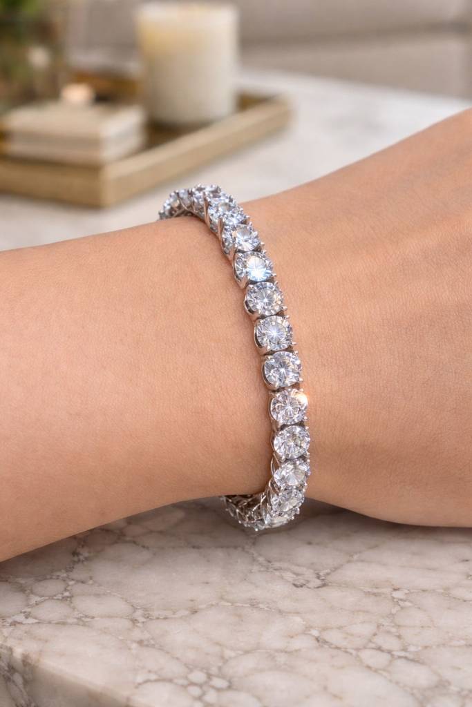 50 Pointer Solitaire Classic Tennis Bracelet : 100837