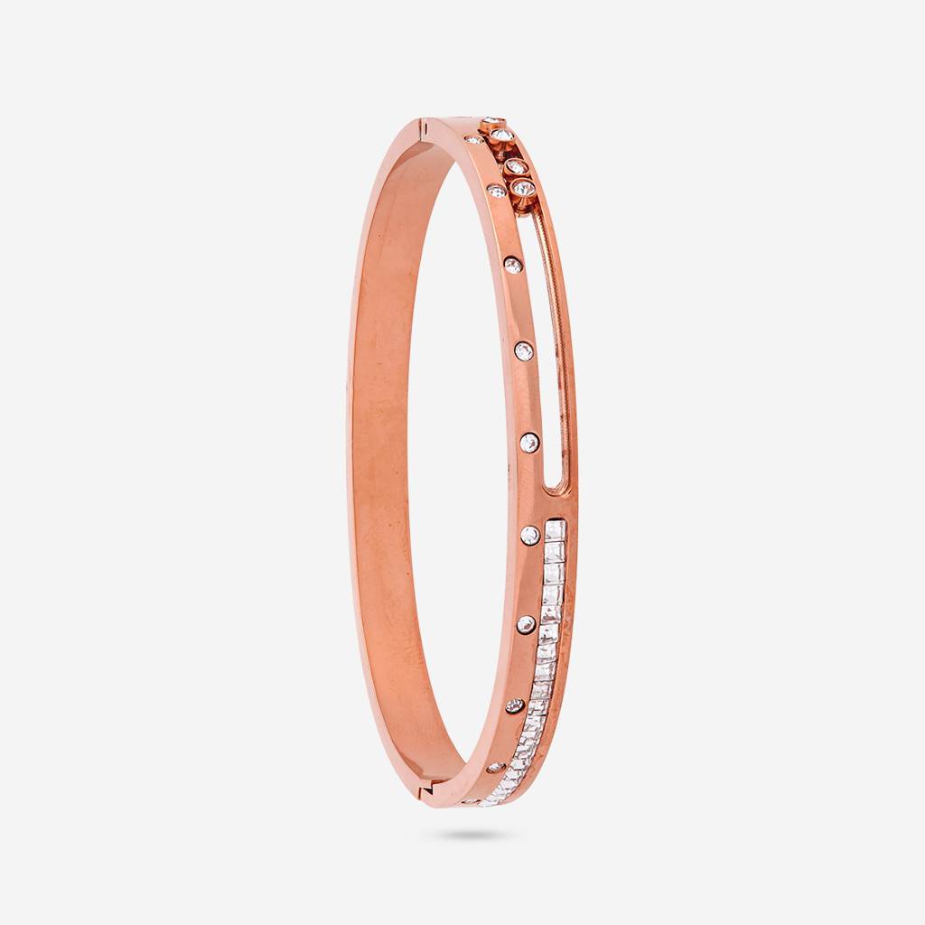 White - Plated Casual Wear Trendy Kada - 464296 : 464297