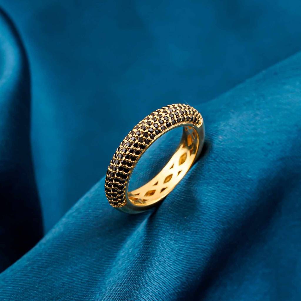 Silver Wide Band Designer Ring : ZLR-1237-10