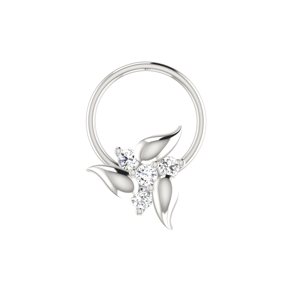 Avsar 9K Bis Hallmarked | Nosepin For Women/Girls |  Avno203 : AVNO203WC