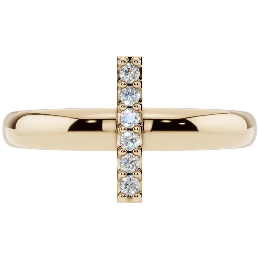 The Linear Path Pure Silver Ring : VRG16-SL-9-G