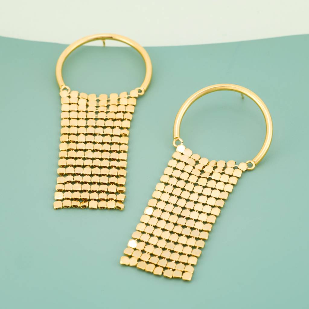 Gold - Plated Casual Wear Trendy Earring - 446607 : 446607