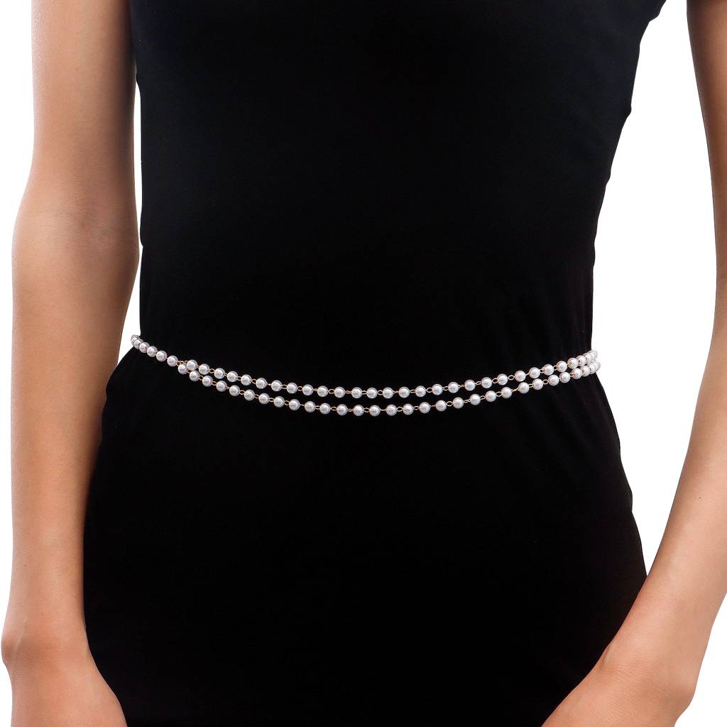 Gold Plated Beads Belly Chain Kamarbandh Waist Chain Belt Body Chain Fashion Summer Beach Jewellery For Women : PX8BCH005