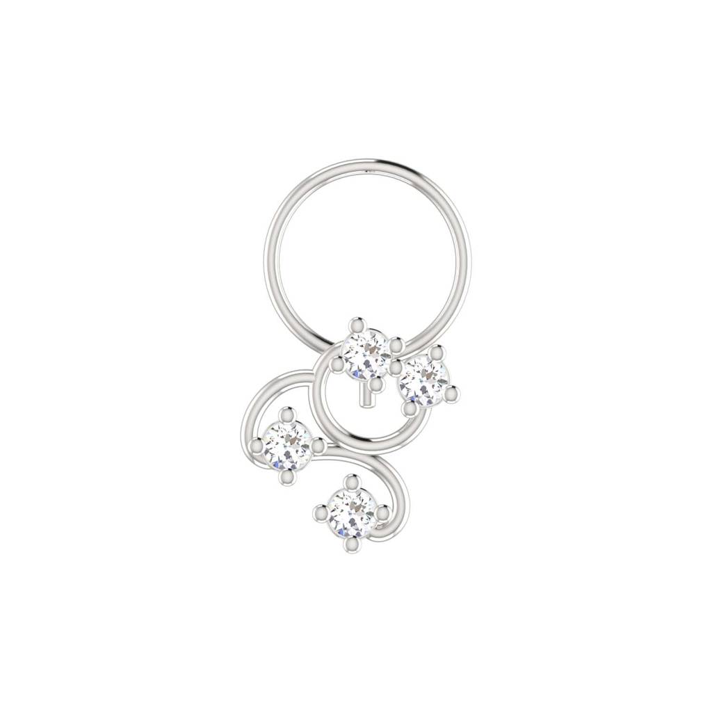 Avsar 9K Bis Hallmarked | Nosepin For Women/Girls |  Avno054 : AVNO054WC