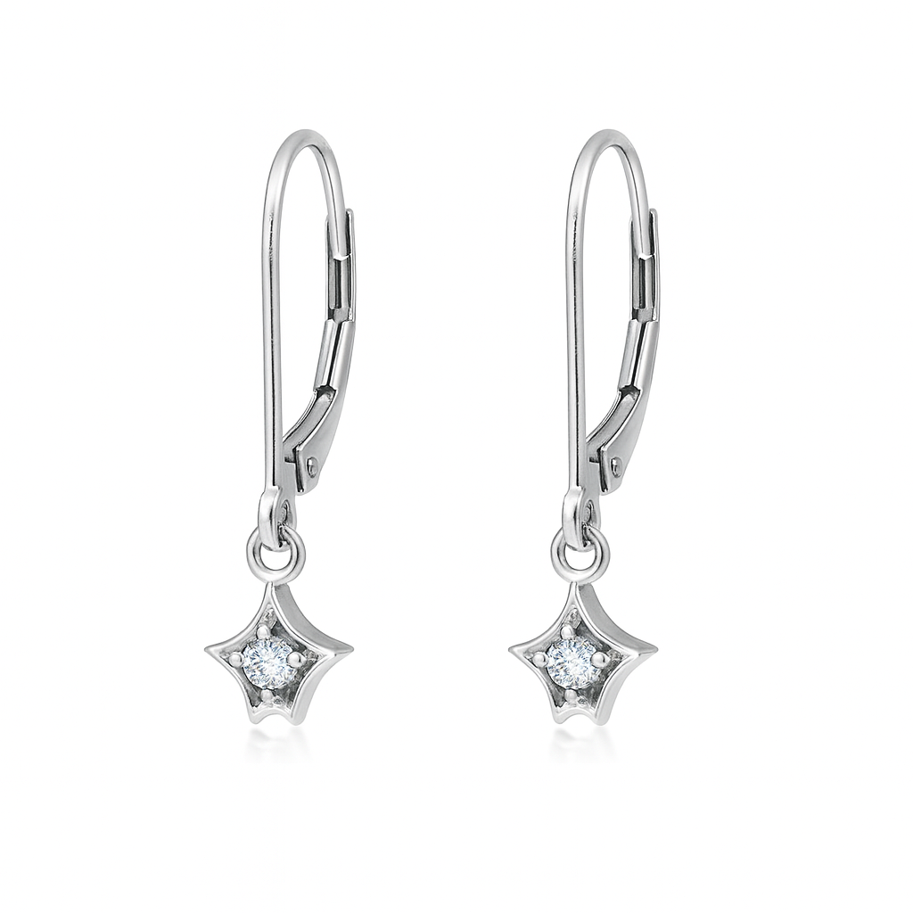 Silver Cz Star Earring | 92.5 Silver : Silver_CZ_Star_Earring_May25