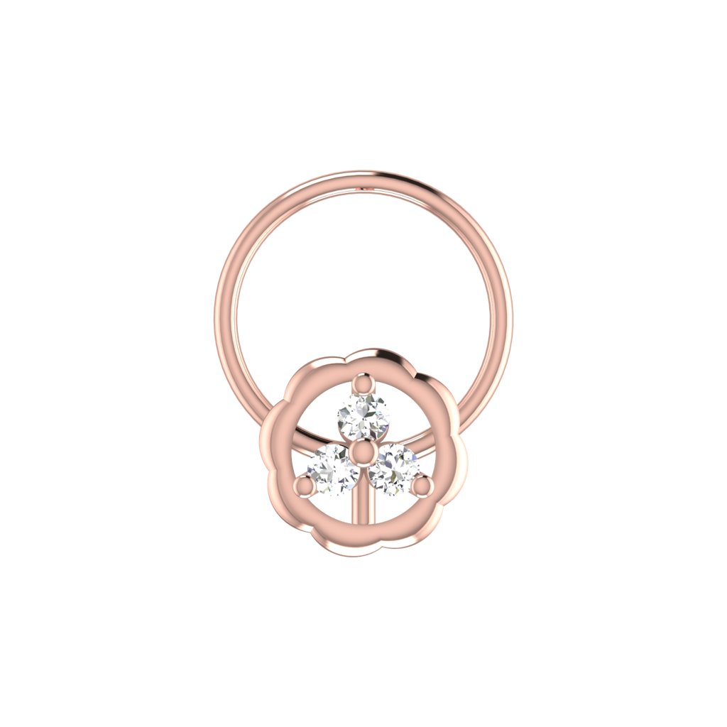 Avsar 9K Bis Hallmarked | Nosepin For Women/Girls |  Avno284 : AVNO284PC