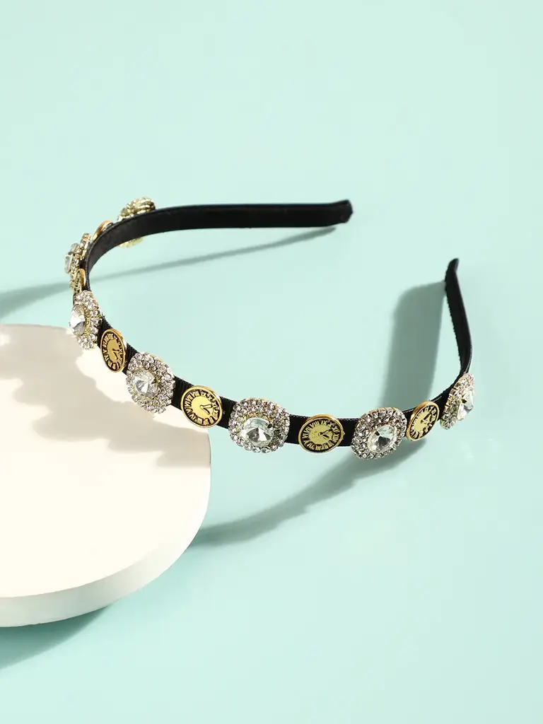 Aimee-Black Color Hairband : SOHIBD9159
