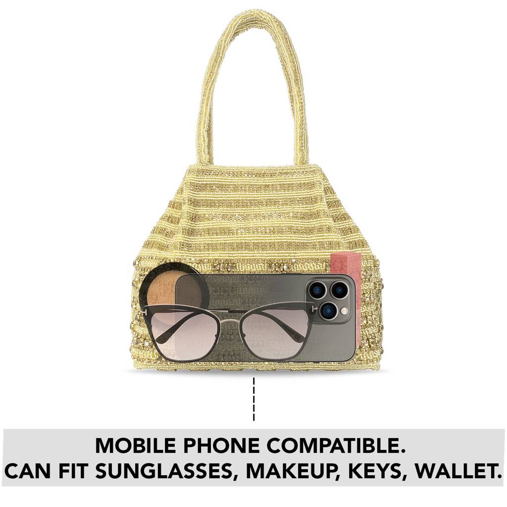 Potli Bags For Women Evening Bag Clutch Ethnic Bride Purse With Drawstring (P67G) : P67G