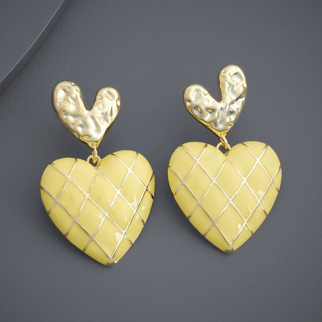 Gold - Plated Casual Wear Trendy Earring - 439120 : 439120
