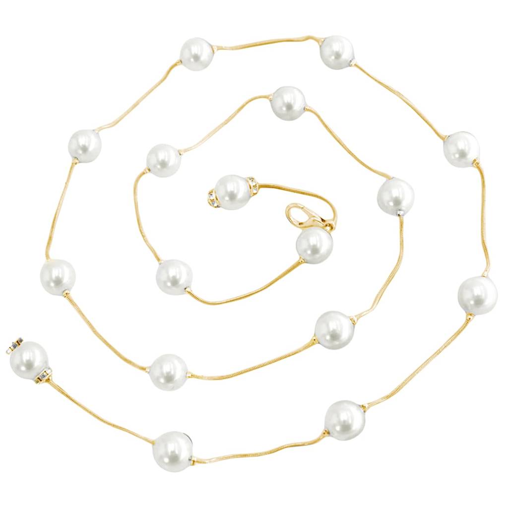 Gold Plated Beads Waist Chain Kamarbandh Fashionable & Trendy Belly Chain Jewellery For Women & Girls : PX8BCH020G