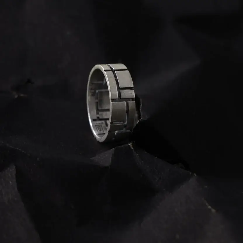 Silver Mosaic Ring : ZV-RNG-MSC-011-A