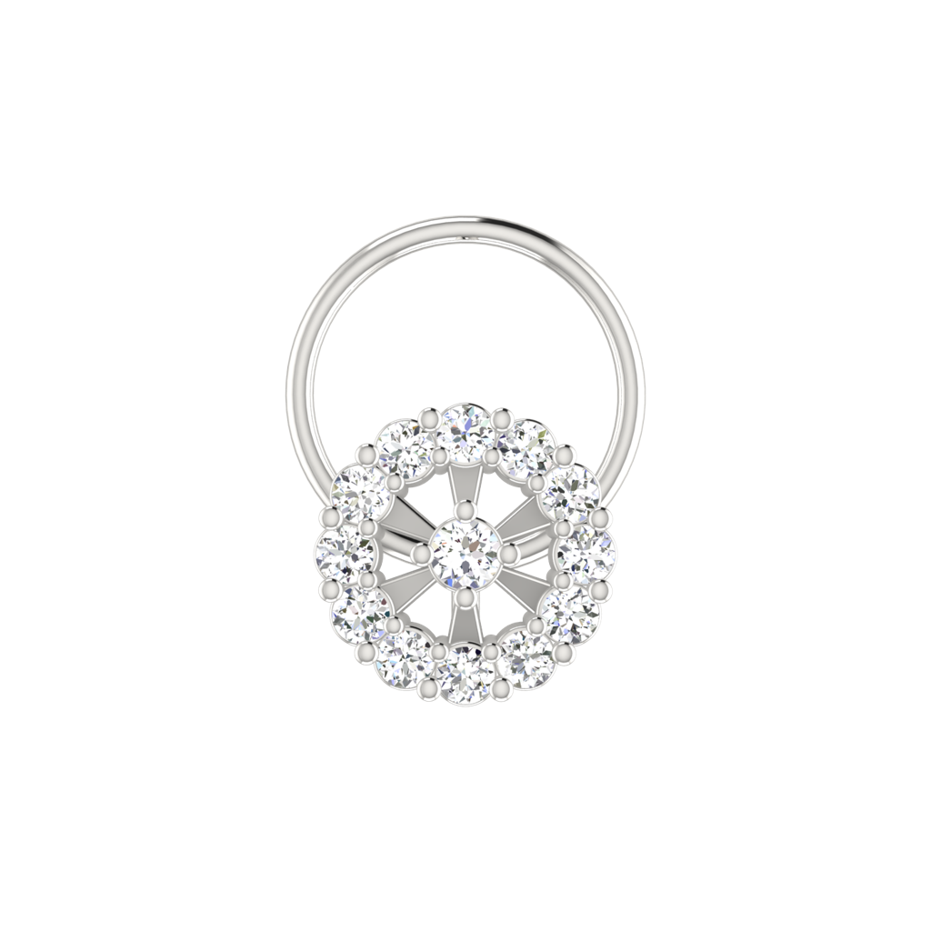 Avsar 9K Bis Hallmarked | Nosepin For Women/Girls |  Avno118 : AVNO118WC