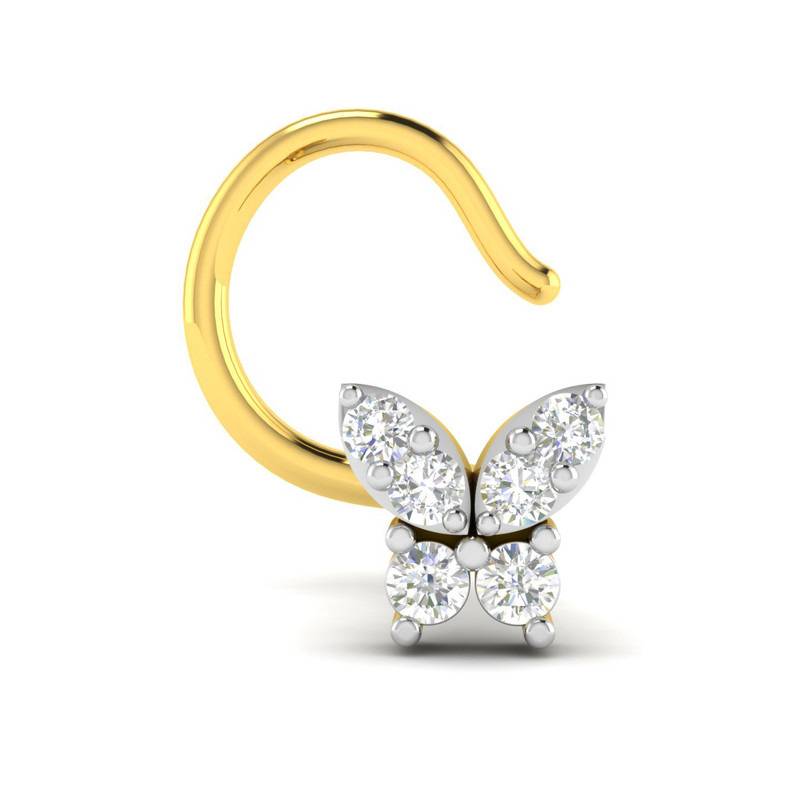 Avsar 9K Bis Hallmarked | Nosepin For Women/Girls |  Avno046 : AVNO046YC