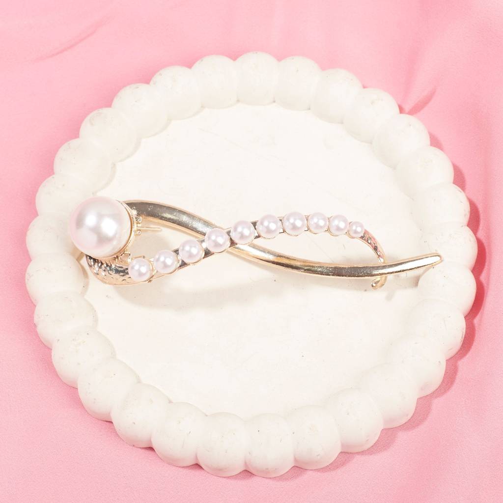 Luna Pearl Pin : HX-HP-S-0055-G