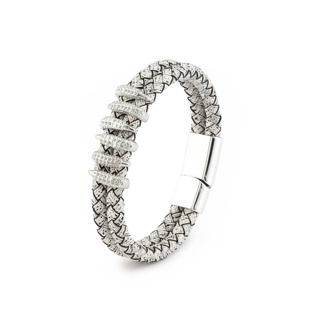 Animal Print Clawed Bracelet : MB1S1010-S-GY