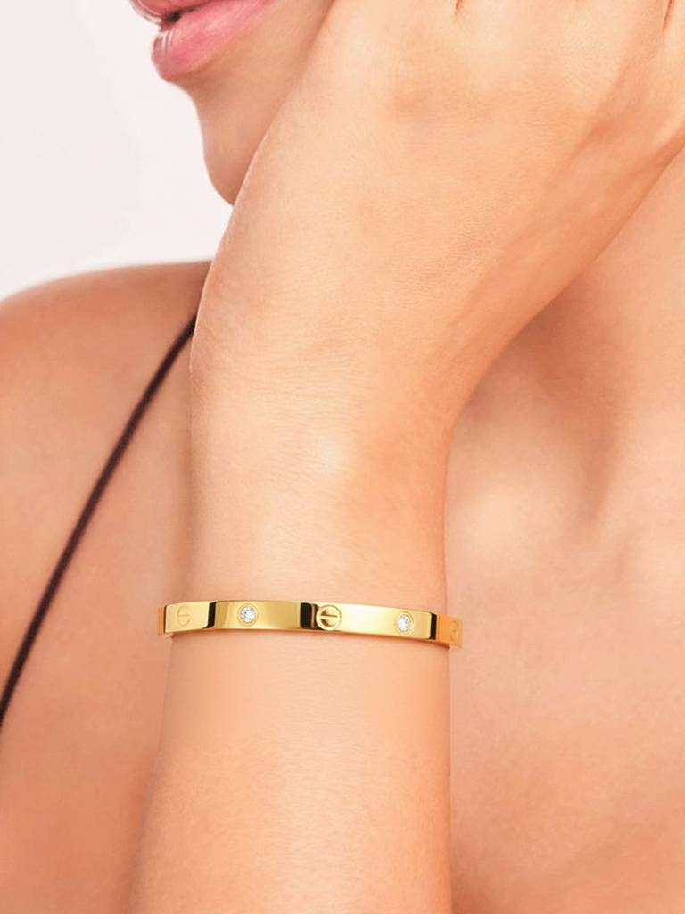 Classic Rivet Bangle Stainless Steel Waterproof & Anti-Tarnish : B53SJSS0G