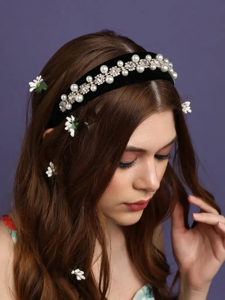 Diva-Rhinestone Headbands : SOHIBD9435