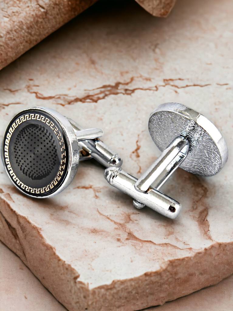 Men Jewellery Sleeve Button Cuff Shirt Button, Blazer Cufflinks Pair Set For Men : 230-CHC4-1093-S