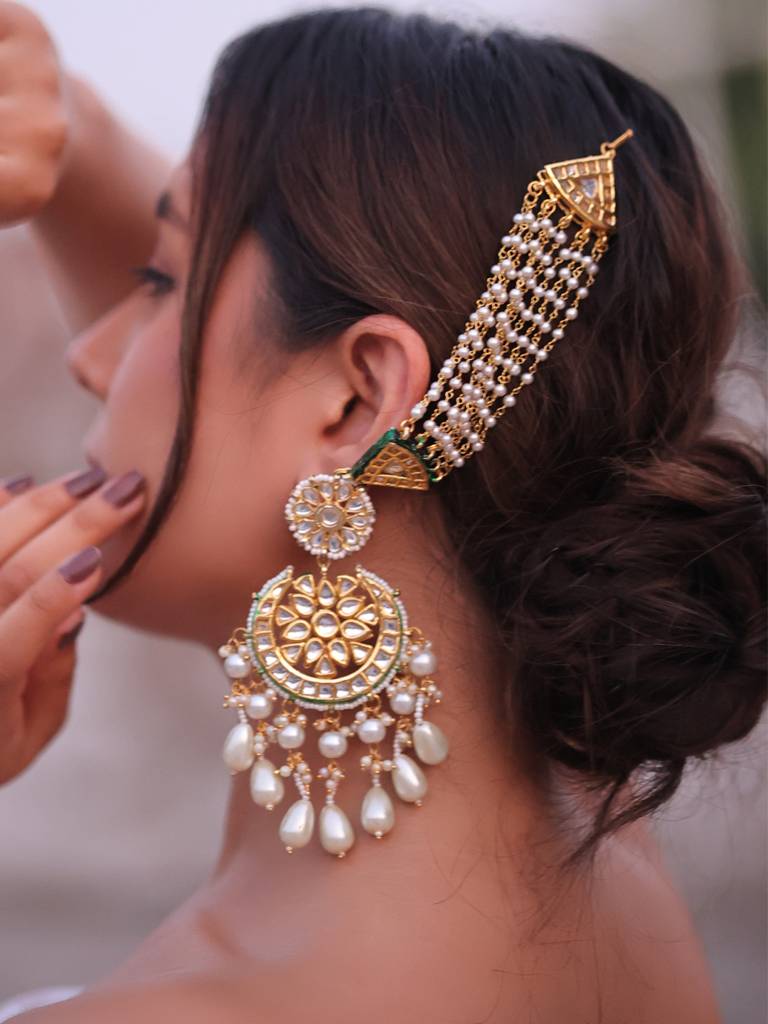 Noorani Kundan Earrings : 705EAR25RA
