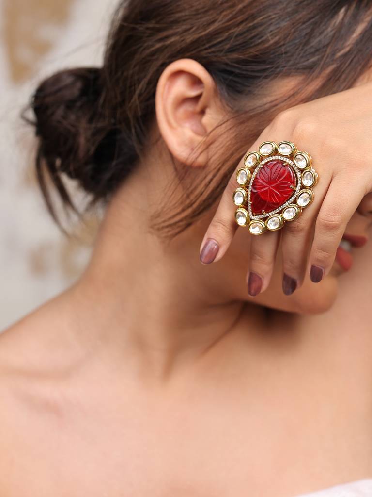 Mystic Carved Stone Ring : 62FR25RA