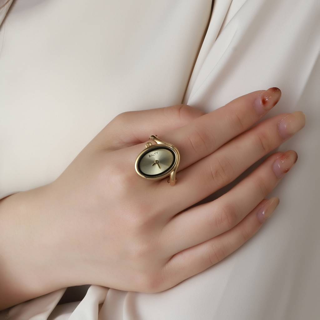 Flow Watch Ring - For Women & Girls : WTR-S-0050-G-G