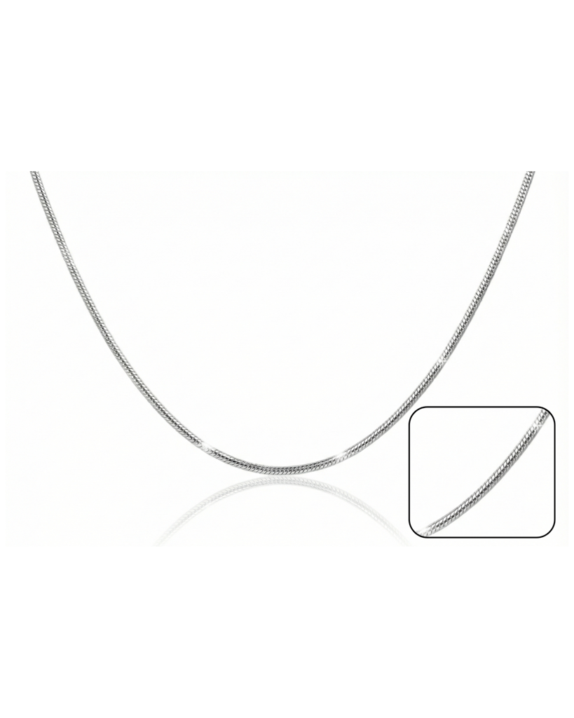 925 Silver Verite Mirror-Finish Chain : CHN-140013