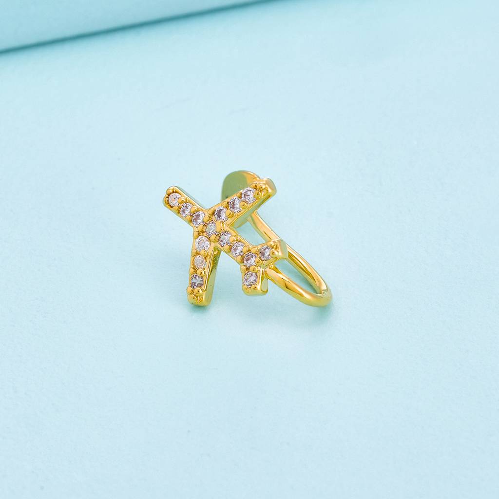 White Gold - Plated Casual Wear Trendy Zircon Earring - 460555 : 460555