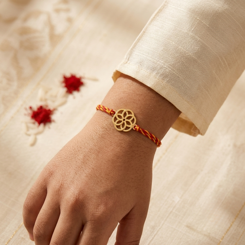 Eternal Love 925 Sterling Silver Rakhi For Brother : RB-0007
