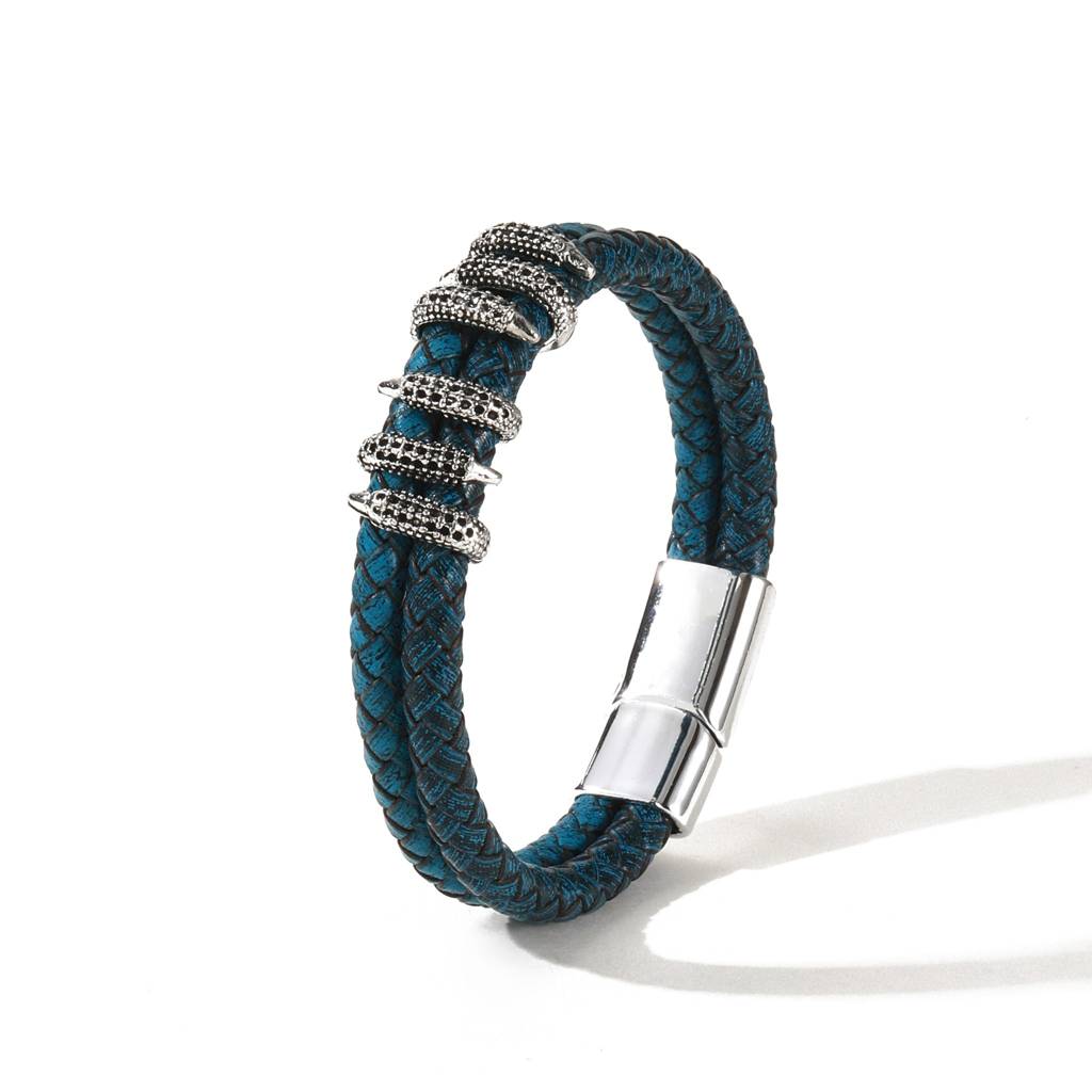 Darkforge Clawed Bracelet - Blue : MB1S1010-S-DBU