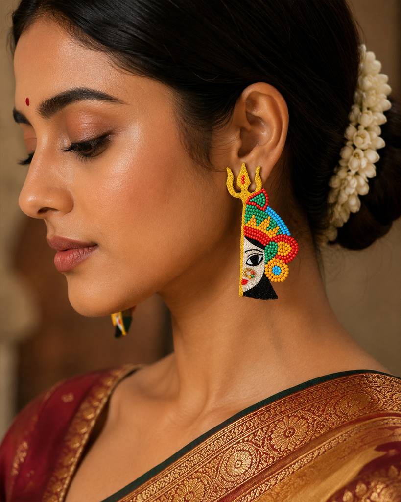 Trishul Durga Ear Rings : ER098