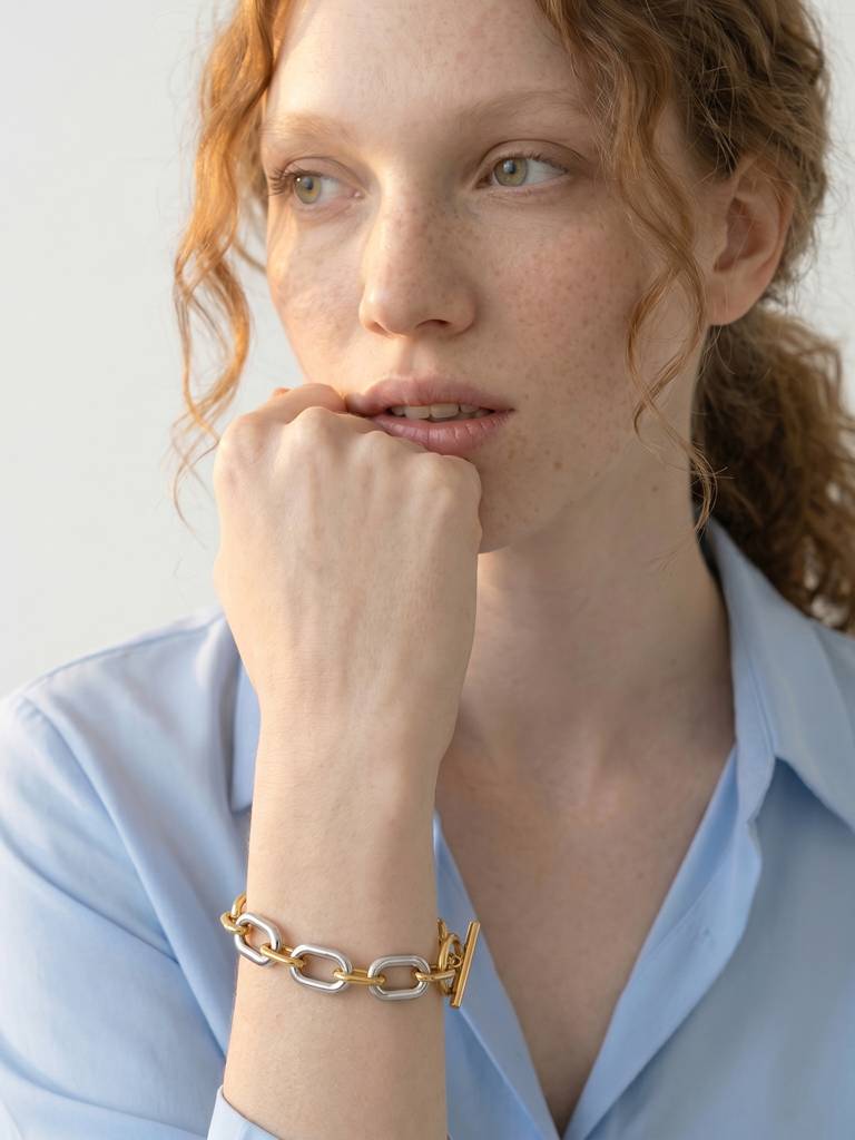 Fusion Link Bracelet For Women - Waterproof & Anti-Tarnish : BR0801