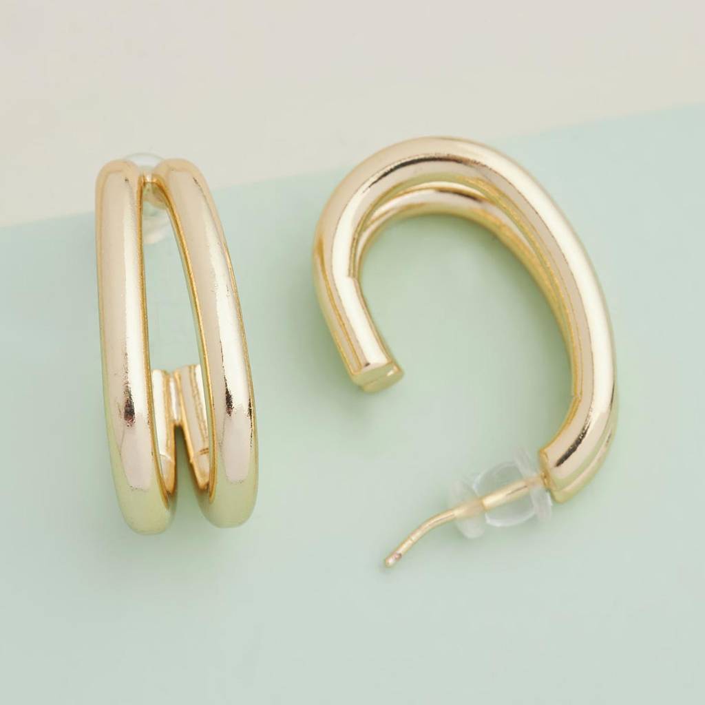 Gold - Plated Casual Wear Trendy Earring - 460055 : 460055