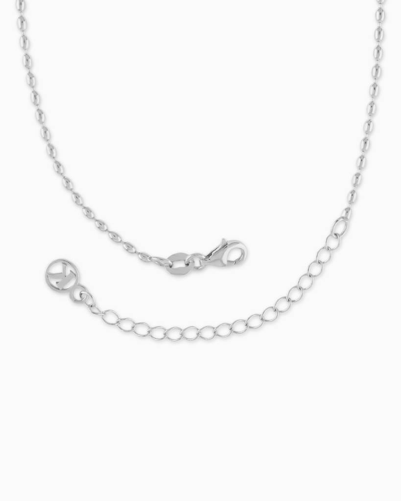 Pebble Line Chain: 925 Sterling Silver, Smooth Textured Links : TK-1501-N104-S00