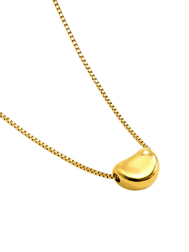 18K Gold Plated Stainless Steel Waterproof & Anti-Tarnish Golden Cove Necklace : N61ASSS0G