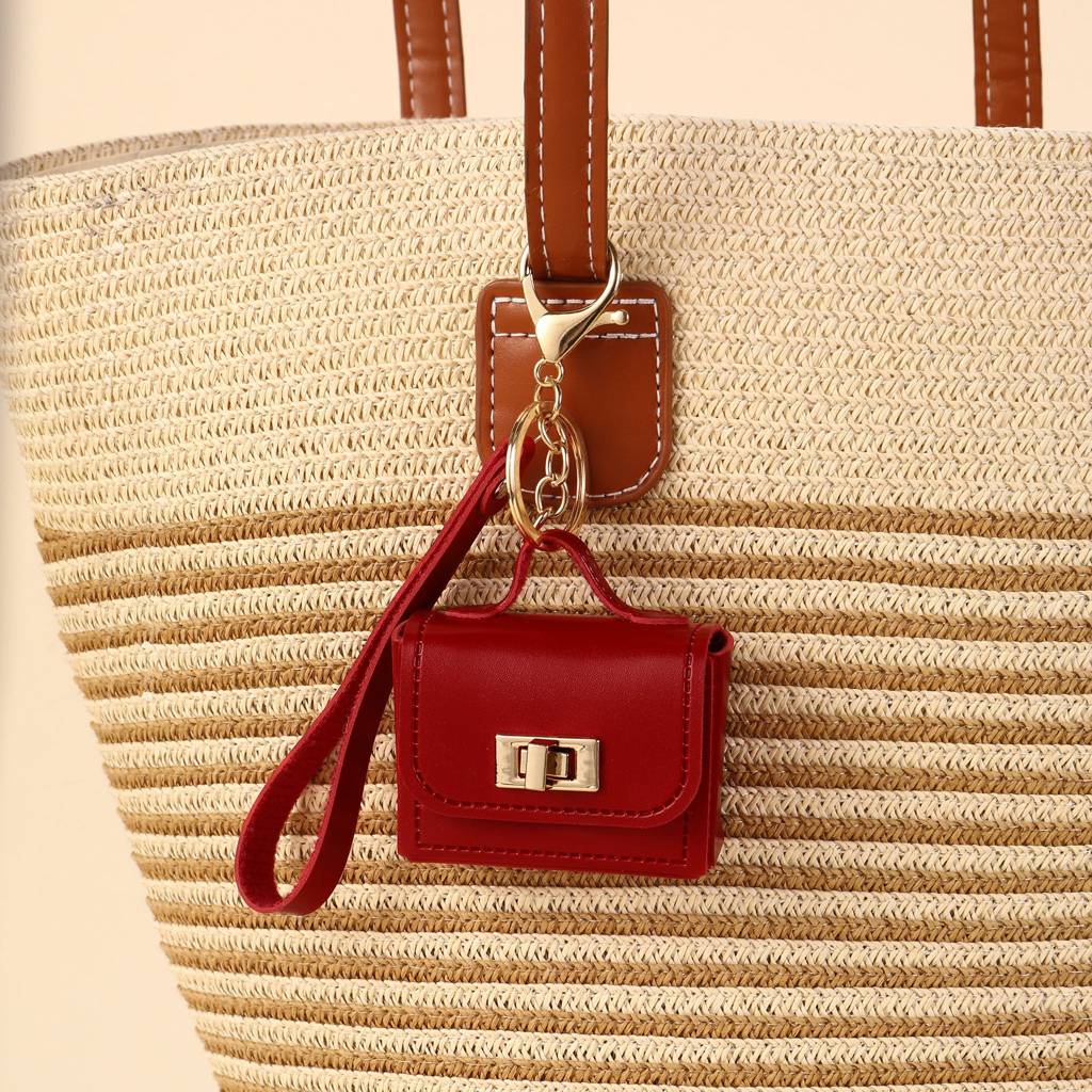 The Office Mini Leather Bag Charm : C-BG-0018-RD